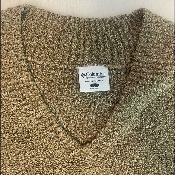 Sweater tan, Columbia size L - Picture 2 of 4